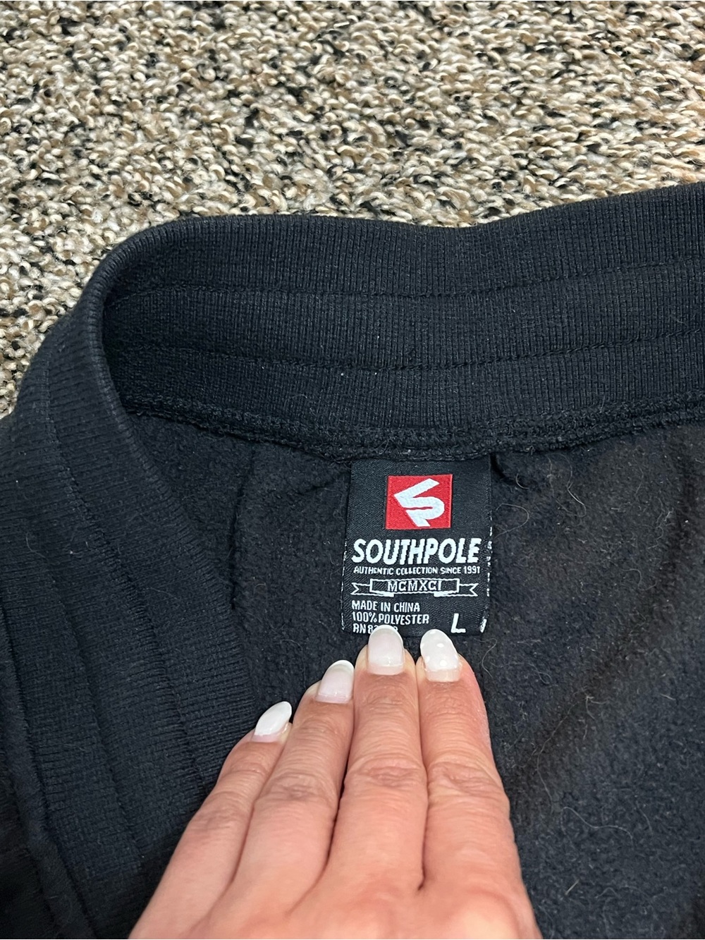 South Pole Black Athletic Drawstring Shorts Men’s - Picture 5 of 6